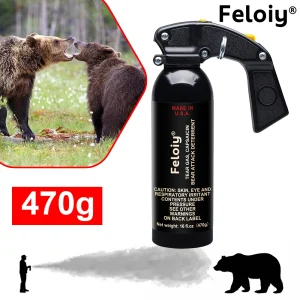 470ML Bear Spray - Long Range, Wolf-Proof Mist Barrier, Safe, Reliable, Durable - Suitable for Camping, Hunting, Adults