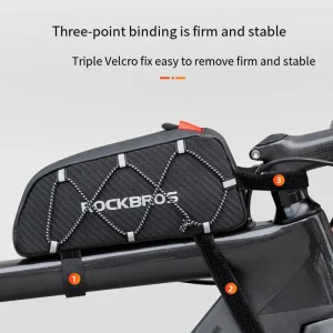 ROCKBROS Waterproof Reflective Bike Frame Bag