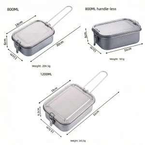 Titanium Leakproof Camping Lunch Box