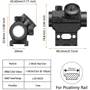Compact Reflex Sight with Riser